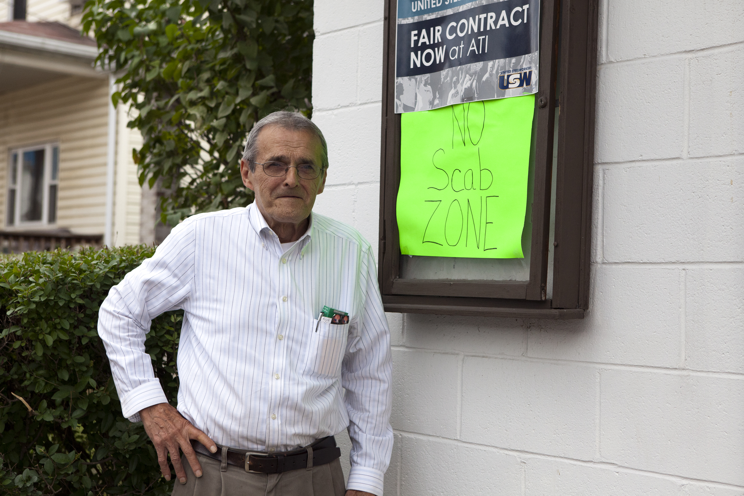 Bill Hrivnak at his bar, Ernie’s, in Brackenridge