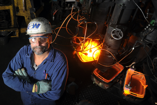 Pyrex manufactured by Steelworkers