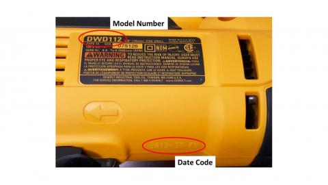  DeWALT recalls drills due to shock hazard 2