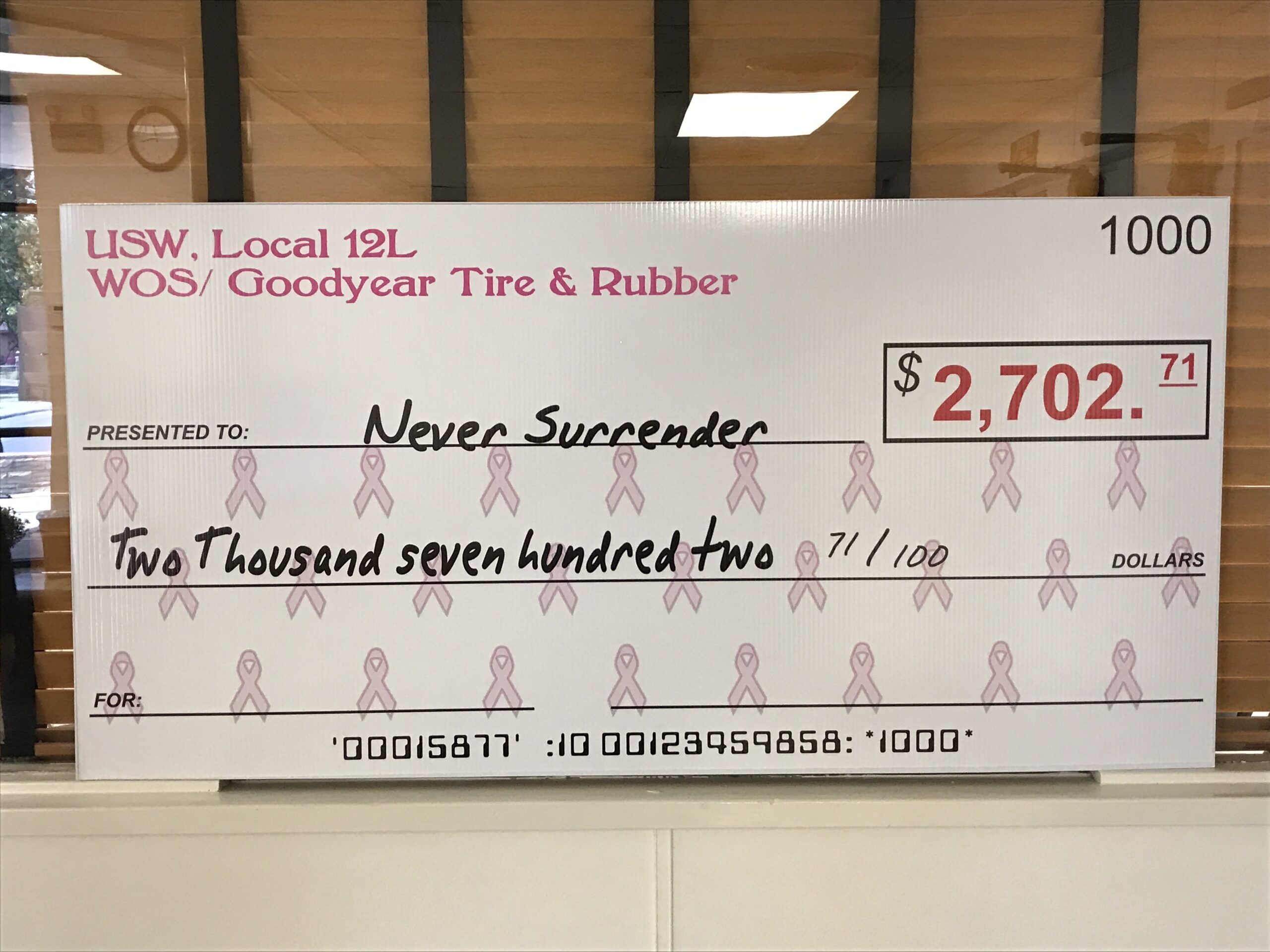 LU 12L Breast Cancer Fundrasier